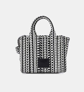 حقيبة يد صغيرة من الجلد بنقش Monogram