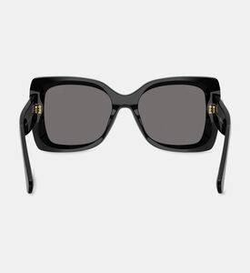 Chanel Acetate Square-shaped Sunglasses, Black, Packshot View