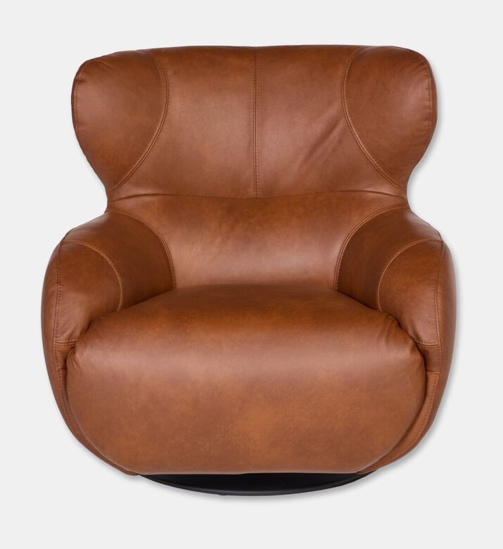 Vilmers Leather Sculptural Chair, Packshot View