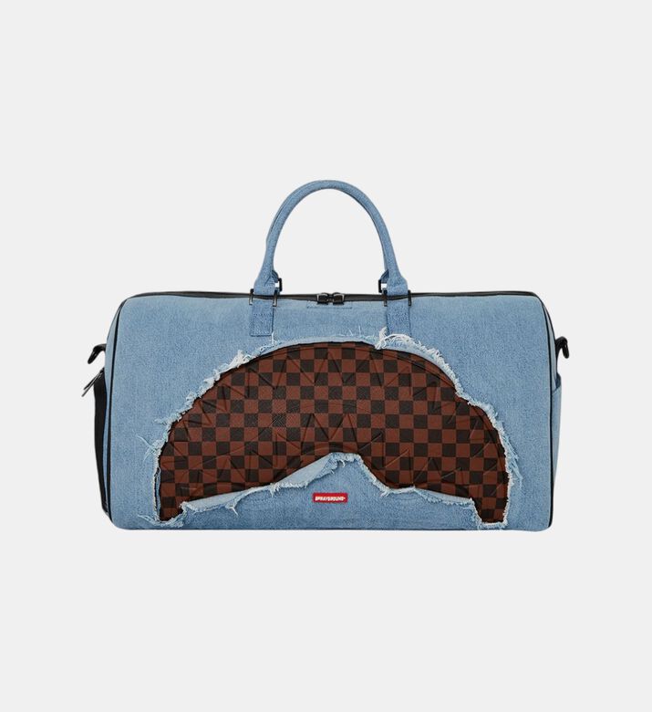 Checkered Shark Duffle Bag