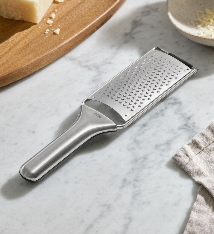 Oxo Steel Etched Grater, Model View