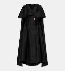 Poca and Poca Cape-detail Long-sleeve Maxi Dress, Packshot View