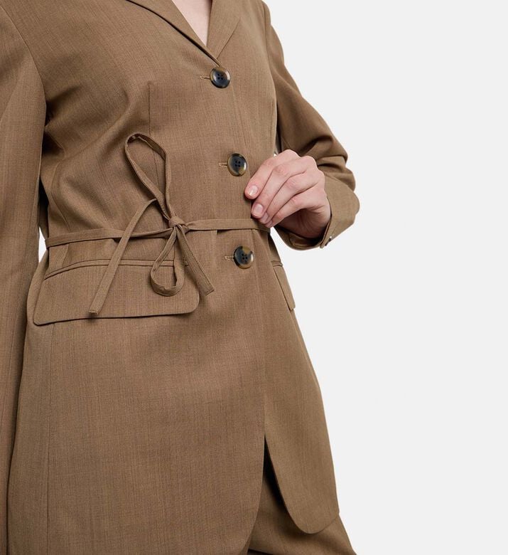 Samsoe Button Closure Long-sleeve Blazer, Model View