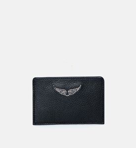 Zv Grained Leather Card Holder