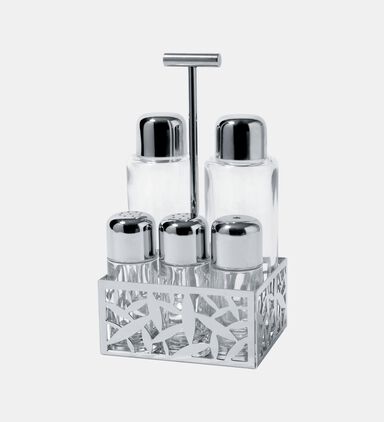 Leaf Motif Condiment Set - 11.5 X 9.3 X 21.6 Cm