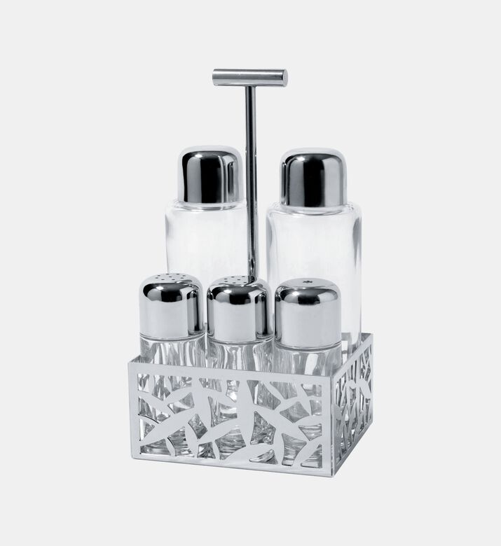 Leaf Motif Condiment Set - 11.5 X 9.3 X 21.6 Cm