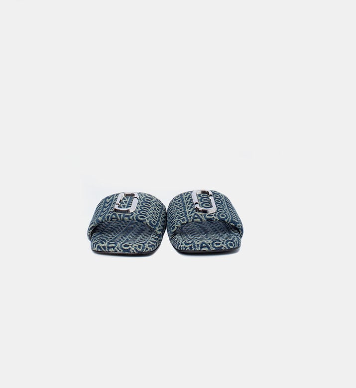 Washed Monogram Denim Sandals Washed Monogram Denim Sandals