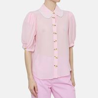 Flower Button-down Shirt
