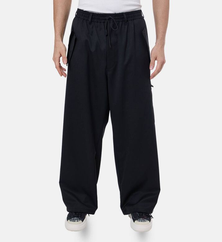 Striped Drawstring Waist Wide-leg Tracksuit Pants