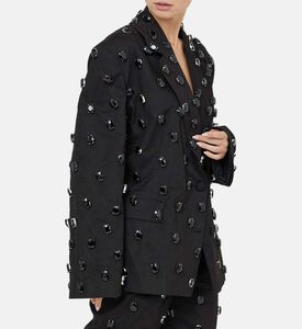 سترة سواروفسكي قماش السترة