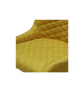 Home Deco and More Coco Quilt Bar Chair, Yellow, 53x46x103-cm, Packshot View