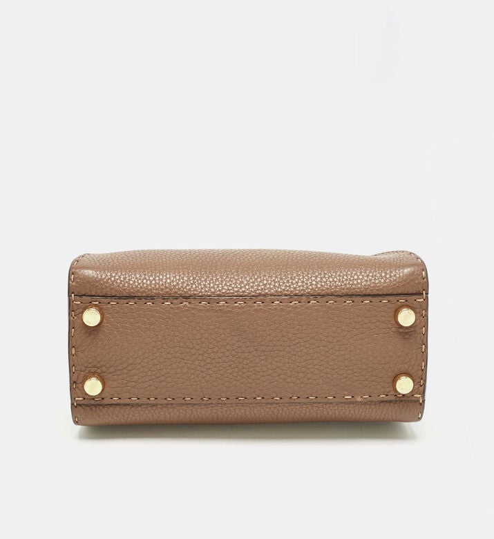 Fendi Preowned Fendi Brown Mini Peekaboo Top Handle Bag, Packshot View