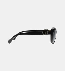 Heart-embellished Square Sunglasses Heart-embellished Square Sunglasses