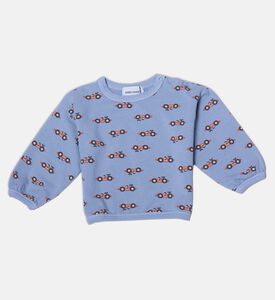 Bobo Choses All-over Car Pattern Snap Buttons Sweatshirt, Packshot View