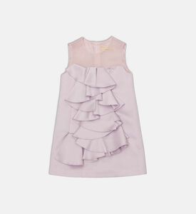 La Mia Bambina Ruffle Detail Sleeveless Flared Dress, Packshot View