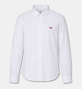 Maison Kitsune Fox Cotton Button-down Shirt, White, Xl, Packshot View