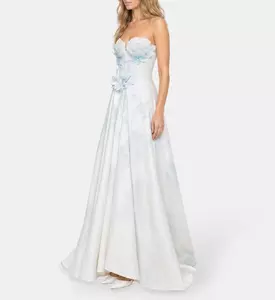 L Atelier Du Luxe Silk Organza Jacquard Gown, Model View