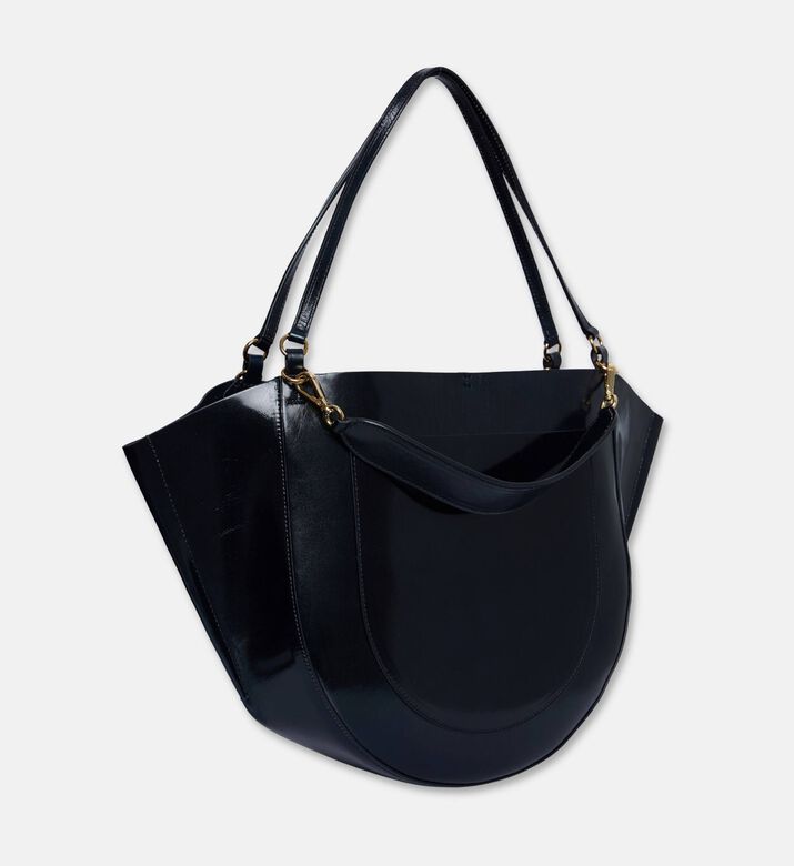 Wandler Hortensia Palissander Glaze Tote Bag, Navy, Packshot View