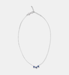 Nomination All My Love Triple Heart Blue Cubic Zirconia Silver Necklace, Packshot View