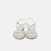 Napa Leather Mid-heel Sandals