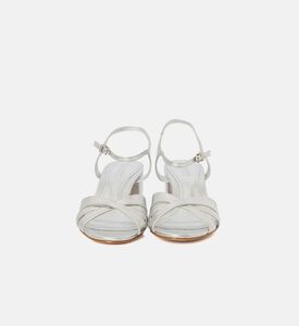 Napa Leather Mid-heel Sandals