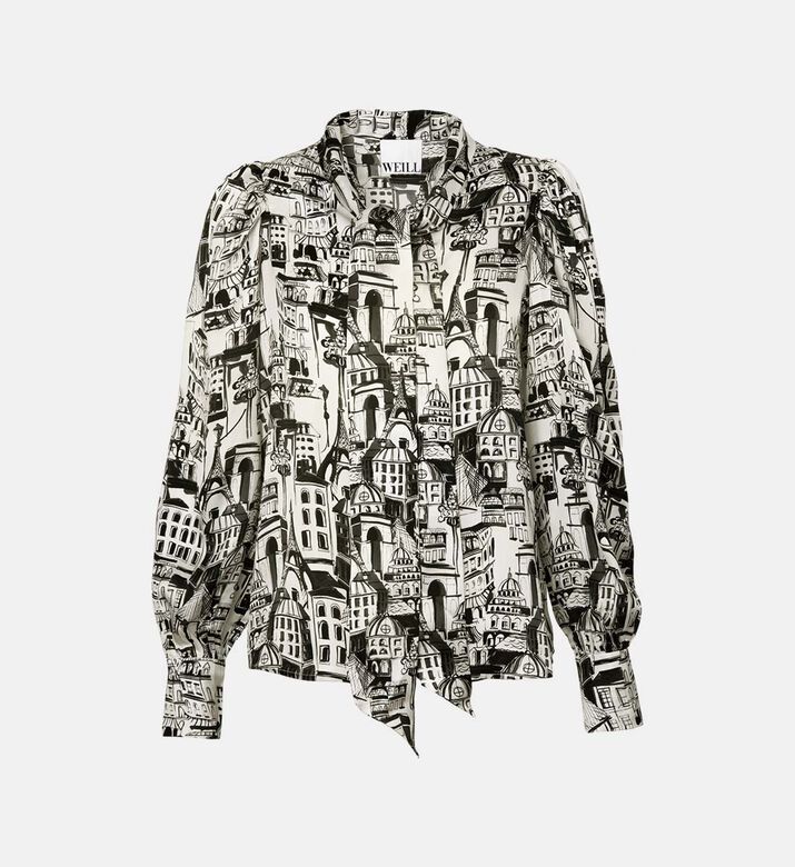 Parisian-inspired Graphic-print Shirt