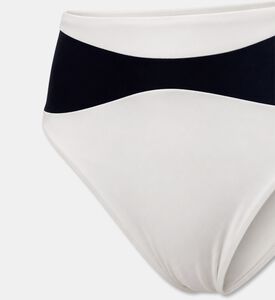 Palmacea Contrast Trim High-rise Bikini Bottoms, Packshot View
