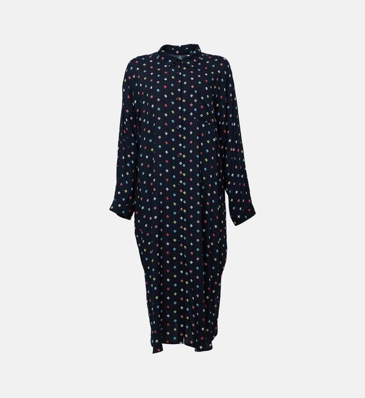 DKNY Geo-print Long-sleeve Sleepshirt, Packshot View