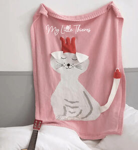 Cat Personalized Cotton Blanket Cat Personalized Cotton Blanket