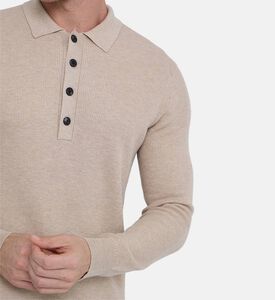 Knit Long-sleeve Polo Shirt