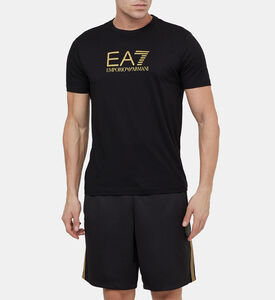 Cotton Gold Logo-print T-shirt