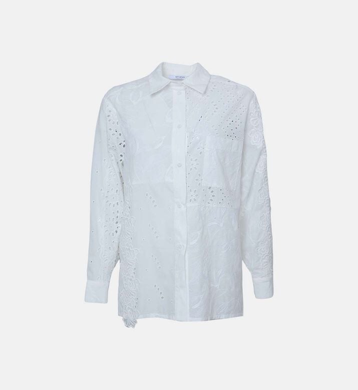 Patchwork Sangallo Embroidery Shirt Patchwork Sangallo Embroidery Shirt