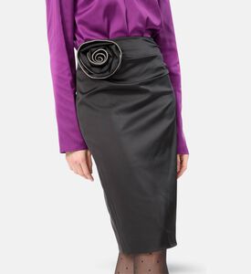Rotate Skirt Midi Rose, Model View