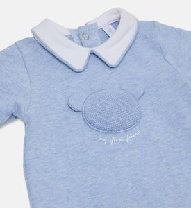 My First Collection Casual Embroidered Bear Romper, Packshot View