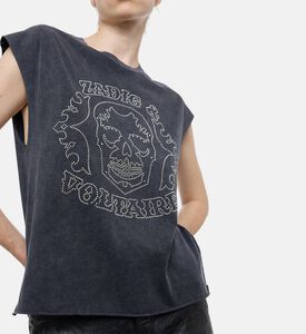 Zadig et Voltaire Rhinestone-embellished Sleeveless Top, Model View