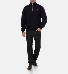 Les Deux Embroidered Half-zip Sweatshirt, Model View