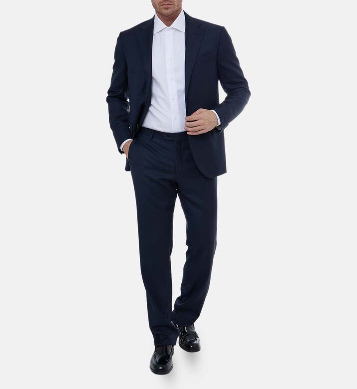 Virgin Wool Tailored-fit Suit