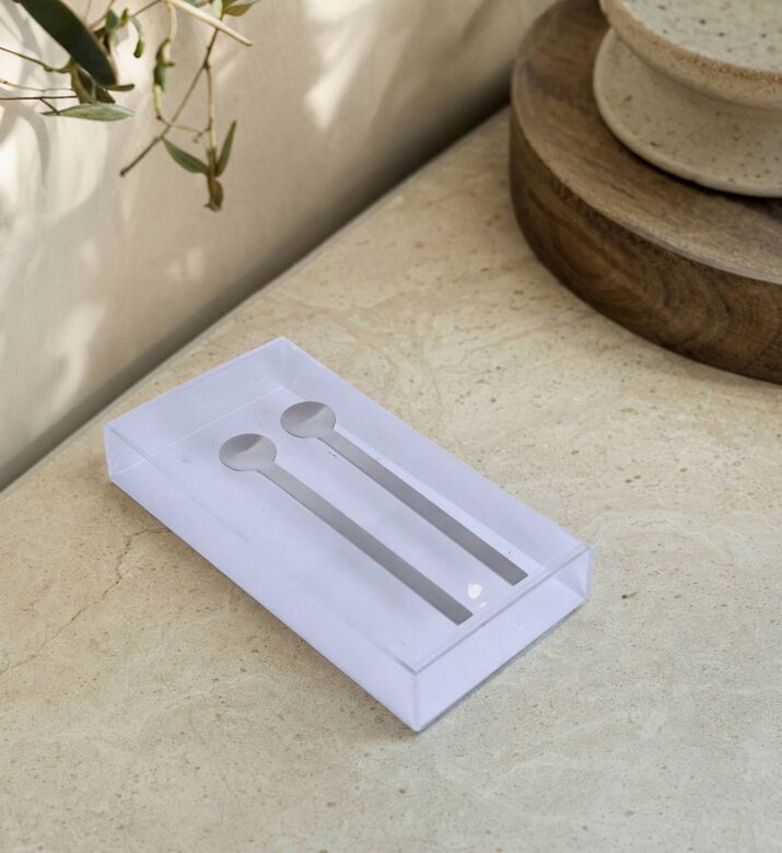Blomus Latte Macchiato Spoon 2-piece Set, Model View