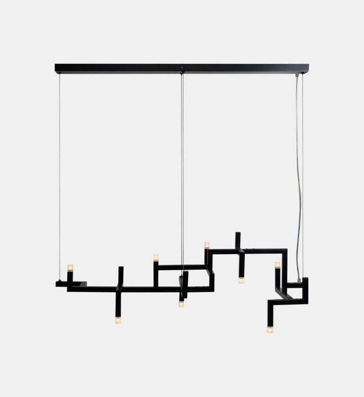 Elements Stainless Steel 8-bulbs Lamp