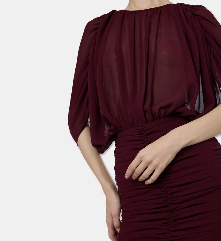 Ronny Kobo Button Closure V-neck Vest, Model View