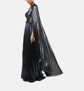 Metallic Cape Maxi Gown Metallic Cape Maxi Gown