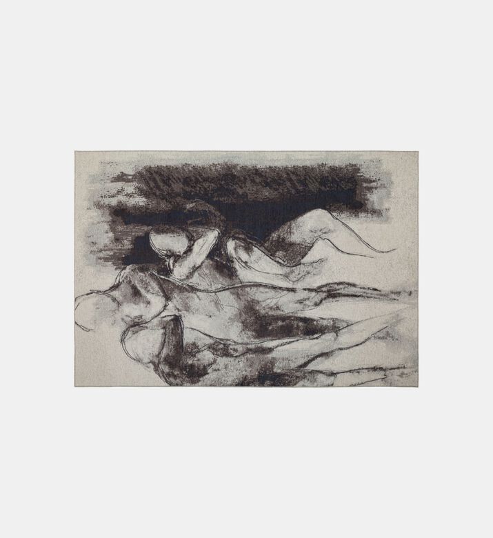 Dance Cotton Chenille Coal Art Carpet