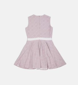 فستان بلا أكمام بطبعة على كامله