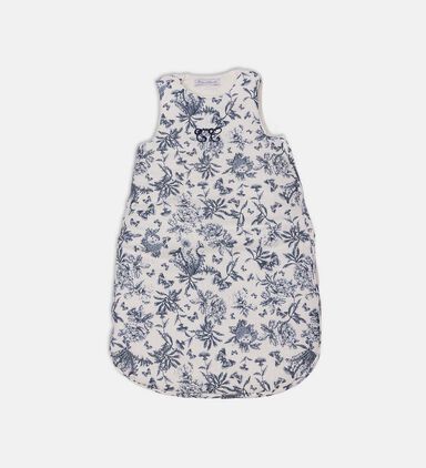 Toile De Jouy Blue-inspired Print Sleeping Bag