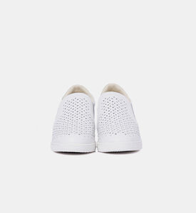 Baldinini Diamond Pattern Slip-on Sneakers, White, Eu-41, Packshot View
