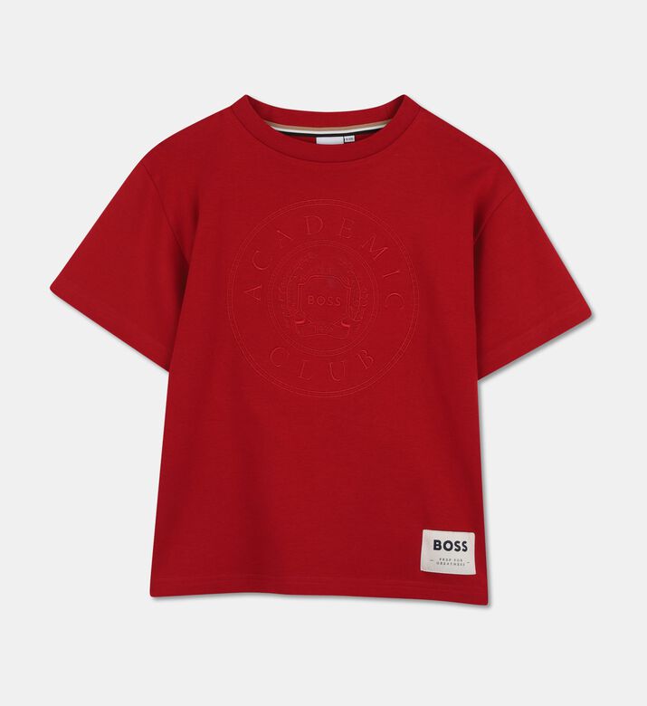 Boss Ts Bk T School, Red, 8y, Packshot View