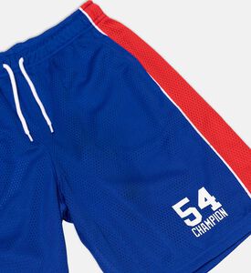 شورت شبكي ناعم بطابع رياضي