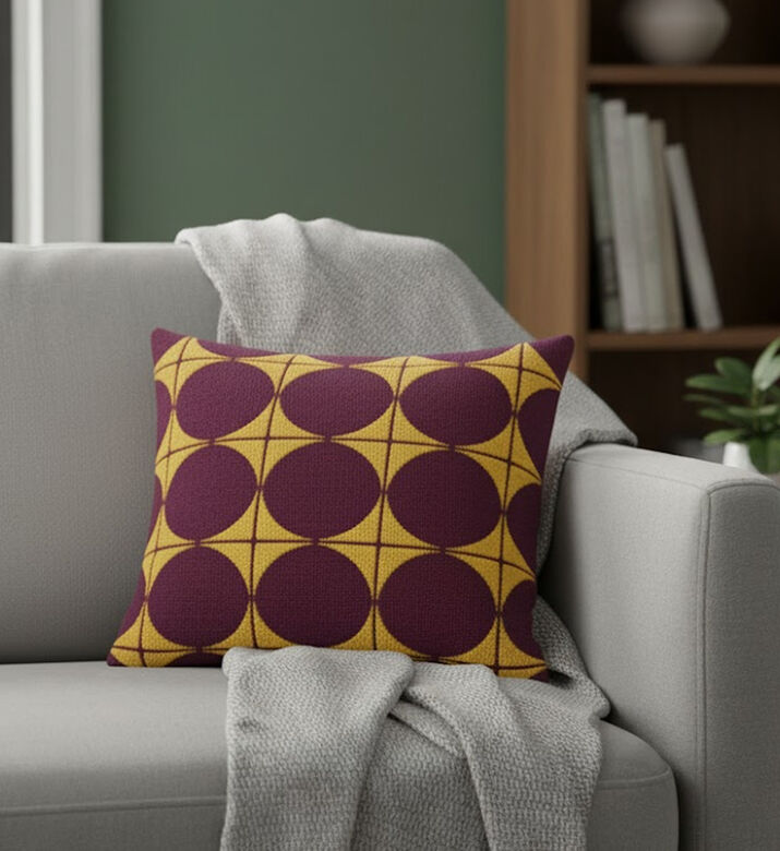 Home Deco and More Cosmi Embroidered Velvet Cushion, Packshot View