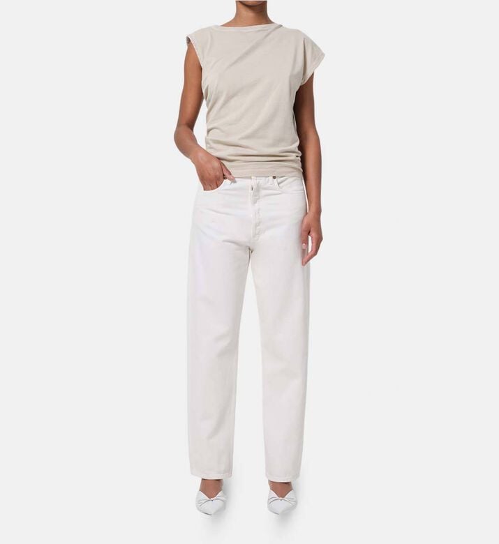 Agolde Mid Rise Straight-leg Pants, Model View