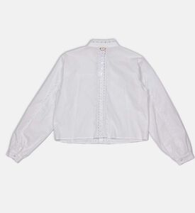 Inlay-embroidery Poplin Shirt